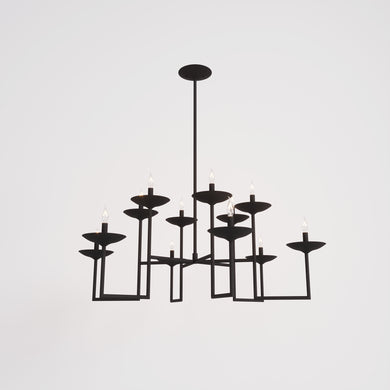 LE MARAIS Two Tier French Plaster Chandelier 47