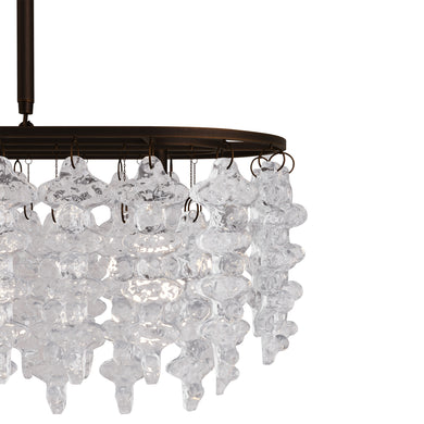 BRUTALE Venetian Glass Dining Chandelier - D58