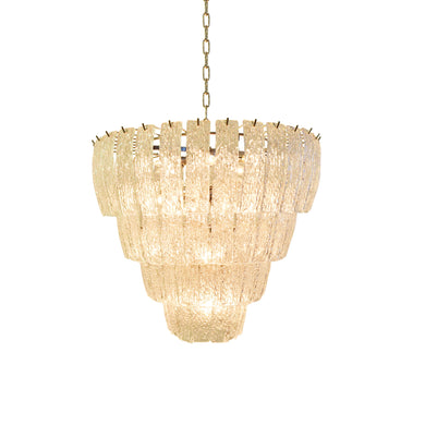 GLORIA Venetian Cristale Glass Four Tier Chandelier 30
