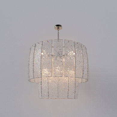GLORIA Venetian Cristale Glass Two Tier Chandelier 18
