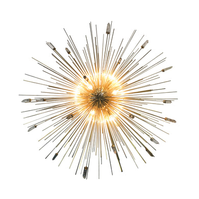 Luxe Gramercy spiked quartz surface mount wall sconce in style of modern mid century sputnik chandelier light