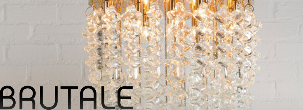 Brutale venetian glass icicle chandelier low hanging luxury home lighting