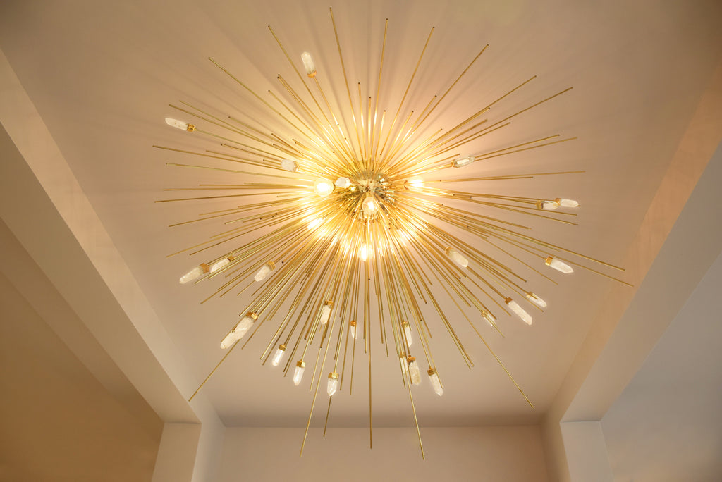 Gramercy sputnik luxury flush mount ceiling light by Luxe