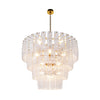 GLORIA Venetian Cristale Glass Three Tier Chandelier 24