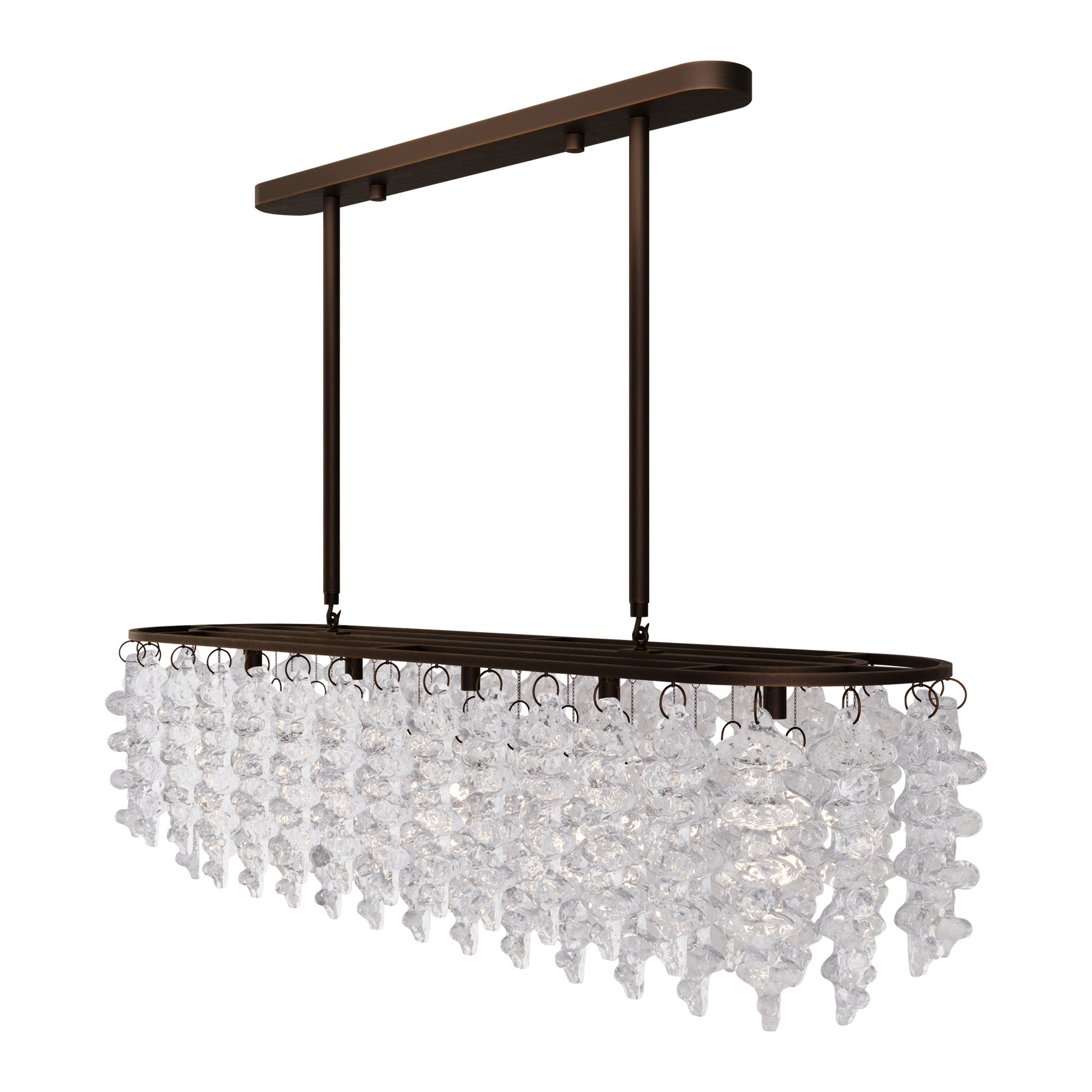 BRUTALE Venetian Glass Dining Chandelier - D58