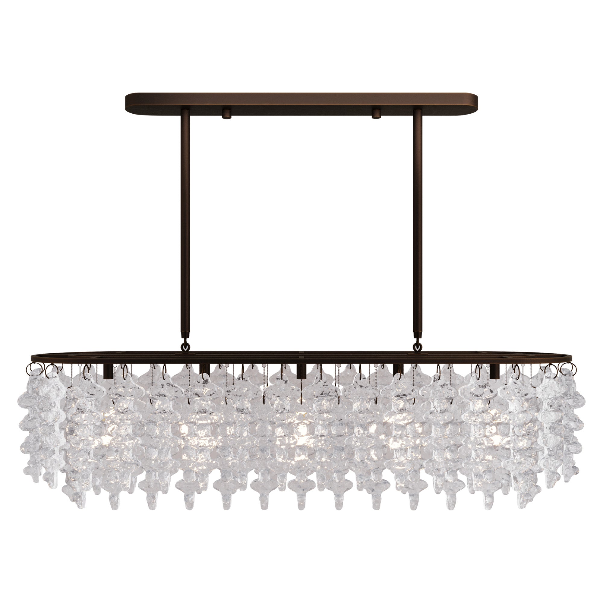 BRUTALE Venetian Glass Dining Chandelier - D58