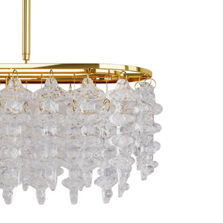 BRUTALE Venetian Glass Dining Chandelier - D58