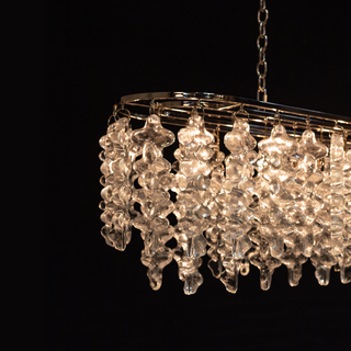 BRUTALE Venetian Glass Dining Chandelier - D58