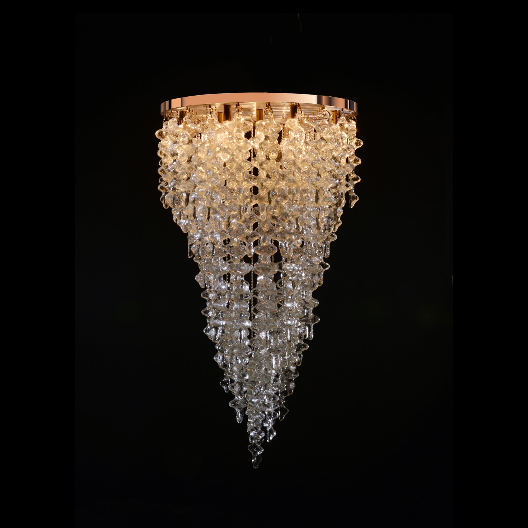 BRUTALE Venetian Glass Round Chandelier - C25