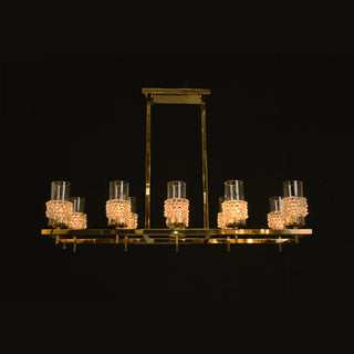GIO CIOLO 10 Rectangle Dining Chandelier