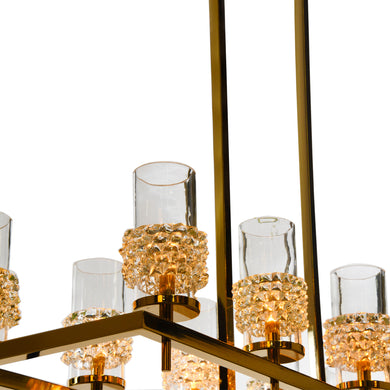 GIO CIOLO 10 Rectangle Dining Chandelier