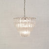 GLORIA Venetian Cristale Glass Three Tier Chandelier 24