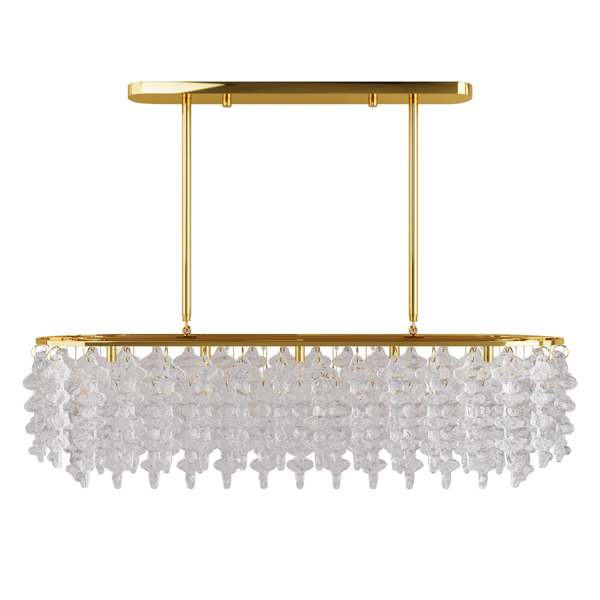 BRUTALE Venetian Glass Dining Chandelier - D58