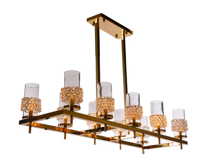 GIO CIOLO 10 Rectangle Dining Chandelier