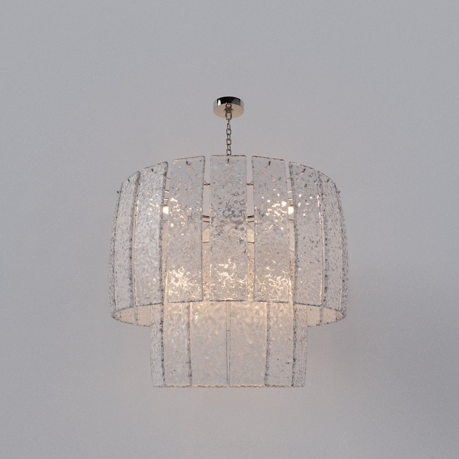 GLORIA Venetian Cristale Glass Two Tier Chandelier 18