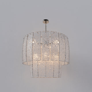 GLORIA Venetian Cristale Glass Two Tier Chandelier 18