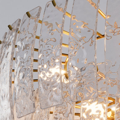 GLORIA Venetian Cristale Glass Three Tier Chandelier 24