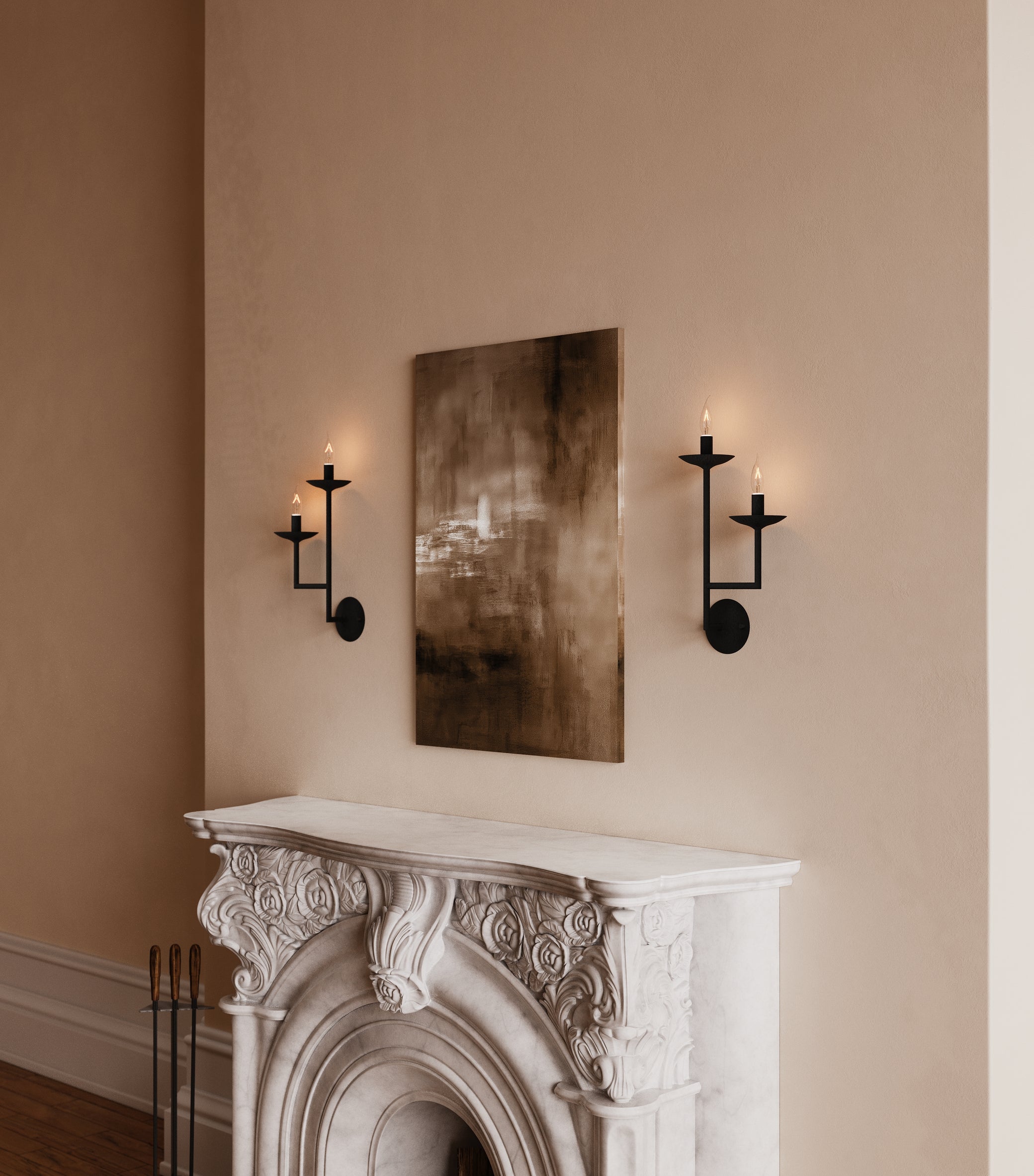 LE MARAIS Two Taper Sconce Right