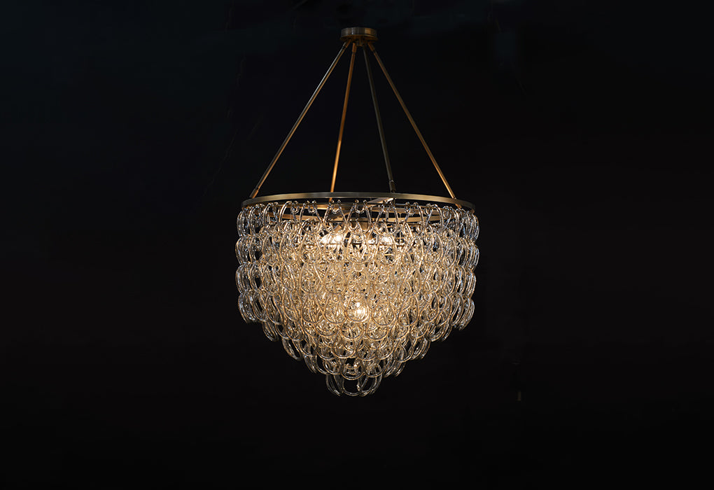 TESSA Glass Cristale Piccolo Chandelier