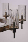 FIAMMI Single Tier Flame Shade Chandelier 40