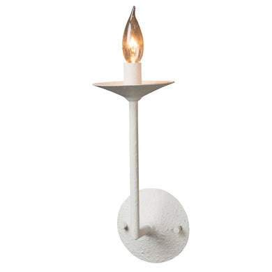 le marais single wall sconce light piccolo short size candle like in french ivory plaster