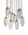 SORBONNE 10 Hand Blown Glass Chandelier