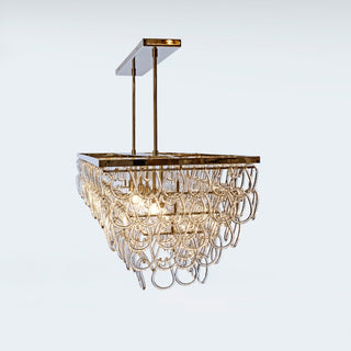 TESSA Luxury Glass Cristale Dining Chandelier