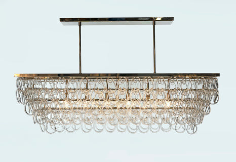 TESSA Luxury Glass Cristale Dining Chandelier