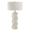 CARINA Geometric Ceramic Sculpture Table Lamp