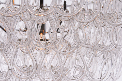 TESSA Glass Cristale Grande Dining Chandelier