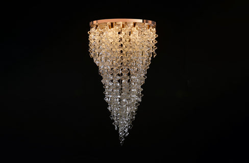 BRUTALE Round Venetian Glass Chandelier - C25