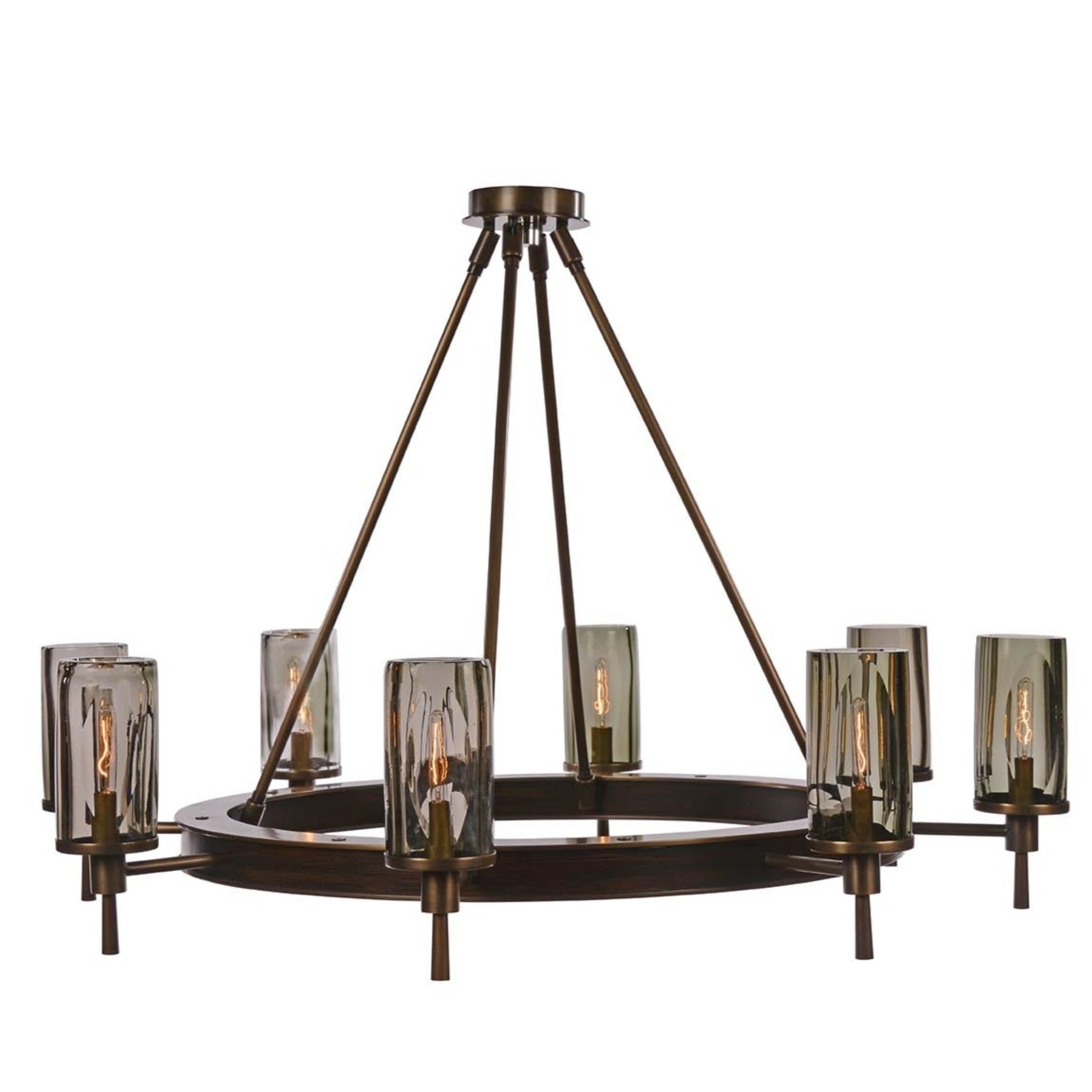FIAMMI Single Tier Flame Shade Chandelier 40