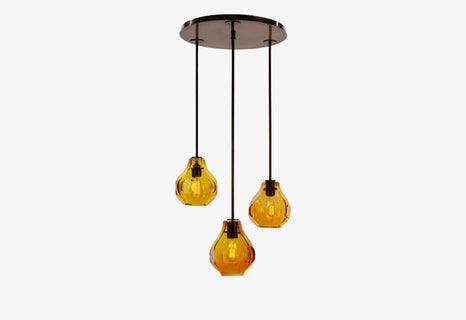 DUCELLO Trio Round Pendant Chandelier (34")