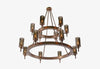 FIAMMI Two Tier Flame Chandelier 48