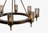 FIAMMI Single Tier Flame Shade Chandelier 40