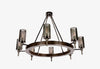 FIAMMI Single Tier Flame Shade Chandelier 40