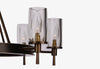 FIAMMI Single Tier Flame Shade Chandelier 40