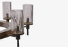 FIAMMI Single Tier Flame Shade Chandelier 40