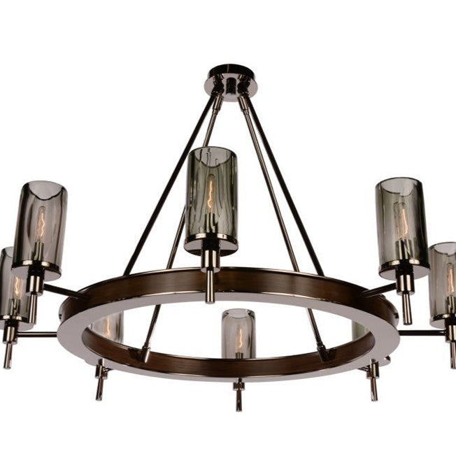 FIAMMI Single Tier Flame Shade Chandelier 40