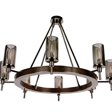 FIAMMI Single Tier Flame Shade Chandelier 40