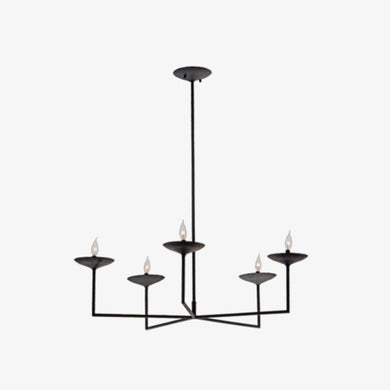 Luxe le marais luxury chandelier made in charcoal french plaster 