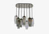 SORBONNE 10 Hand Blown Glass Chandelier